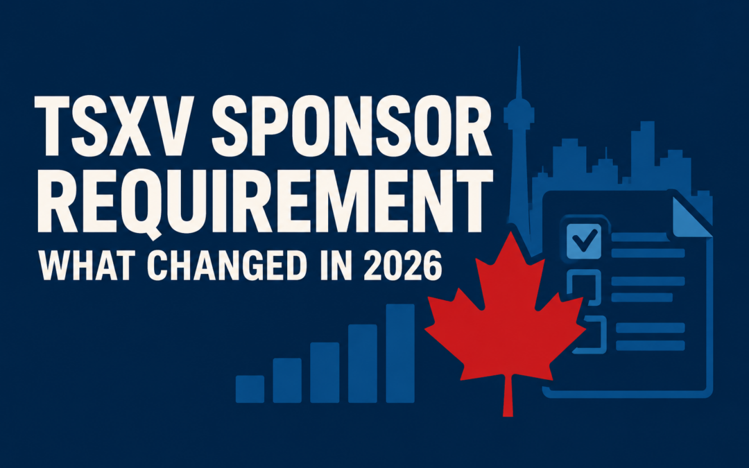 TSXV sponsor requirement removal and Canadian capital markets